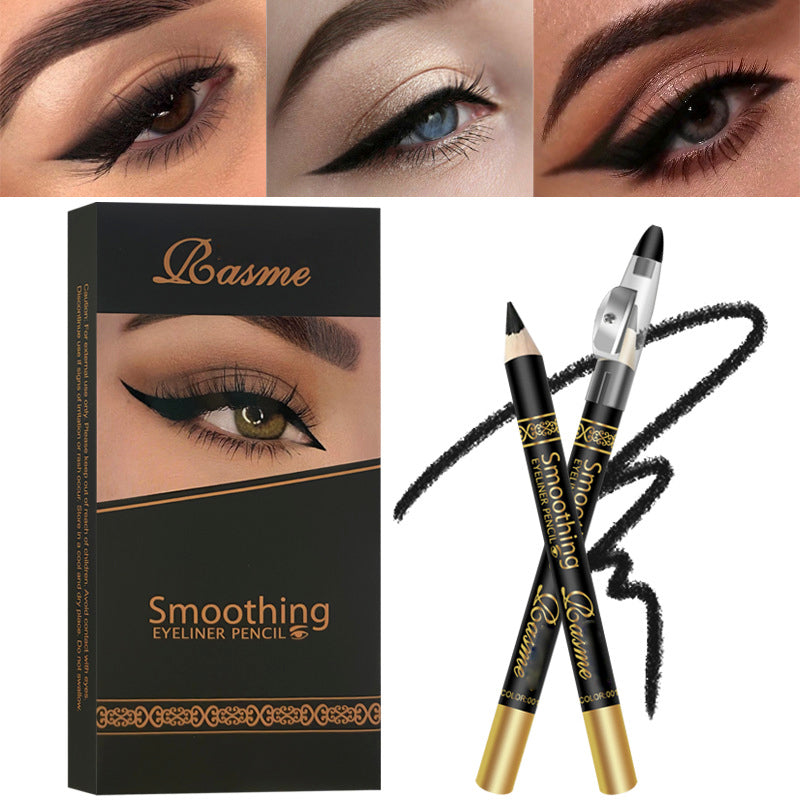 Longwear Kohl Eyeliner Pencil Waterproof Smudge Proof Matte Black Eye