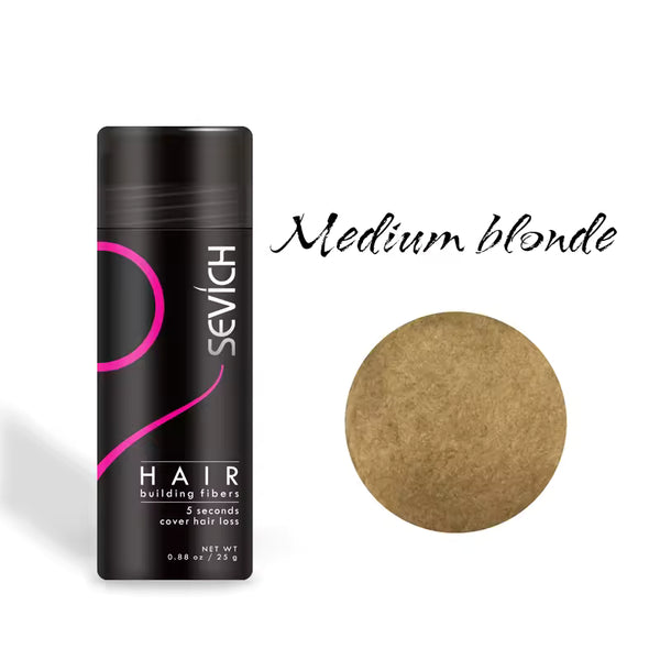 Polvo de fibras capilares para cubrir la pérdida de cabello y la barba irregular