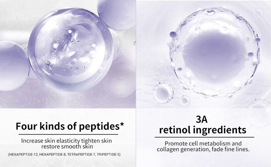 LANBENA Retinol Serum for Face, Retinol Serum with Hyaluronic Acid for Wrinkles and Fine Lines, Renew and Plump Night Facial Serum for Glowing Skin, Serum for Sensitive Skin, 30ml - Sccoti