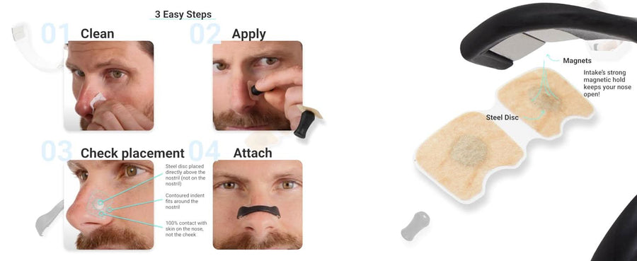 Breathing Nasal Strip Starter Kit - Boost Oxygen Intake, Reduce Snoring, Improve Sleep Quality - Sweat Resistant, Skin Safe Nasal Strips - Extra Strength Snoring Solution - Sccoti