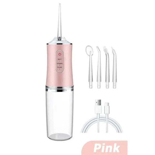 3 Modes Water Dental Flosser Pick for Teeth: Different Cleaning Modes Cordless Portable with Different Heads - Waterproof Flossing Cleaning Picks for Home & Travel - Sccoti