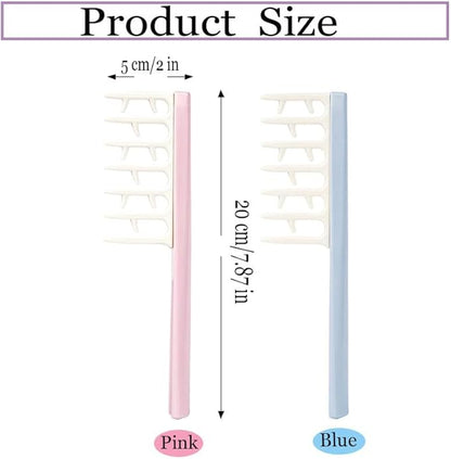 Volumizing Wide Toothed Fluffy Curly Hair Comb for All Hair Types - Deer Antlers Design