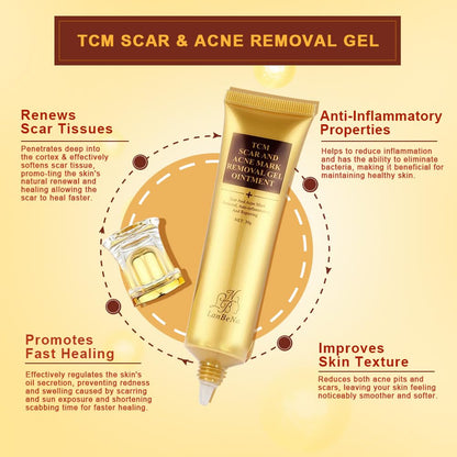 Scar Removal Cream - TCM Scar Cream for Surgical Scars, Acne Skin Care Cream, Acne Treatment Cream for Scars, Burns, Stretch Marks, Acne Spots