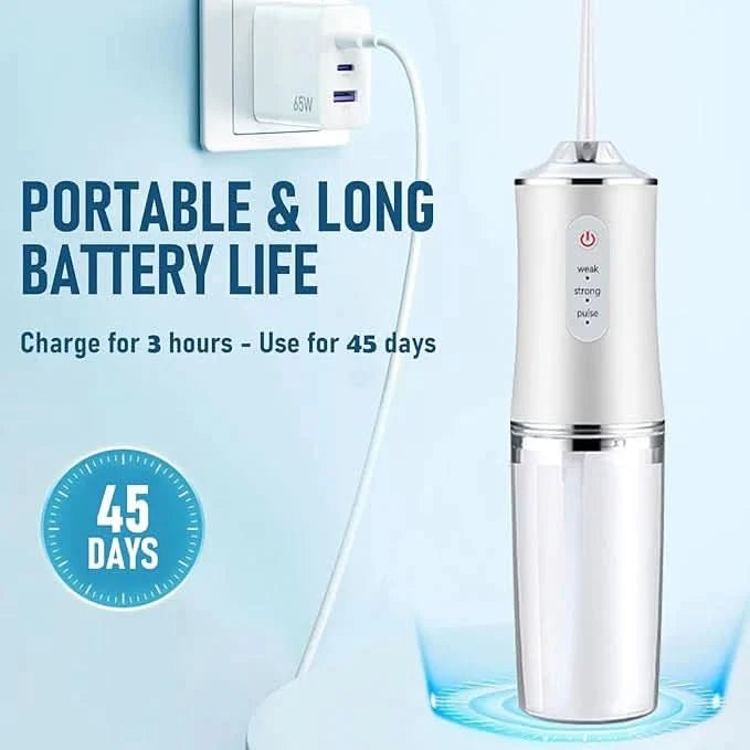 3 Modes Water Dental Flosser Pick for Teeth: Different Cleaning Modes Cordless Portable with Different Heads - Waterproof Flossing Cleaning Picks for Home & Travel - Sccoti