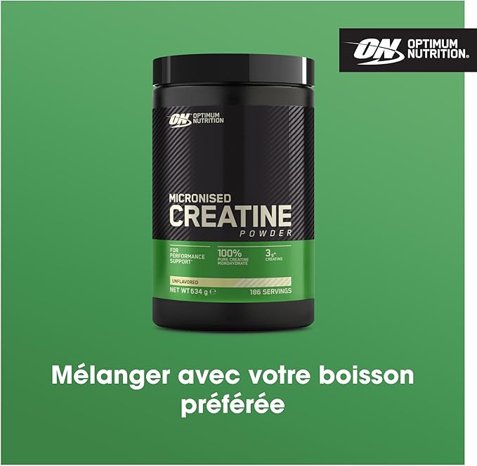 Mikronisiertes Kreatin-Monohydrat-Pulver von Optimum Nutrition, 100 % rein