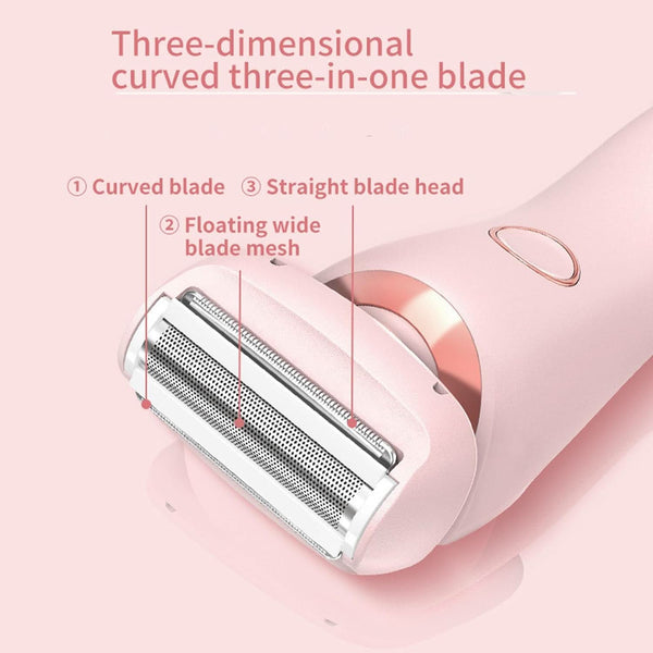2 in 1 Livora Electric Shaver, Silkglide Pro, Bikini Trimmer for 𝐏𝐮𝐛𝐢𝐜 𝐇𝐚𝐢𝐫, Wet & Dry, Ipx7 Waterproof, Blade Replaceable, Epilator 𝐏𝐚𝐢𝐧𝐥𝐞𝐬𝐬 - Sccoti