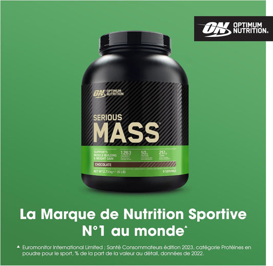 Optimum Nutrition Serious Mass Proteína en polvo alta en calorías y aumento de masa