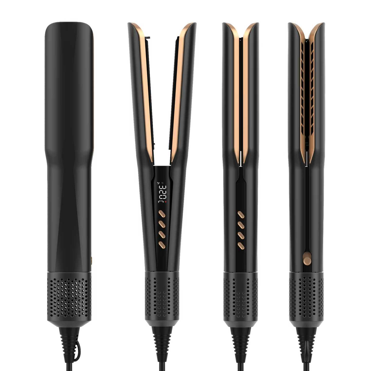 Viral 2-in-1 Air Straightener - No Heat Damage, Ionic Frizz Control, Fast Styling & Hair Protection for Smooth & Shiny Hair