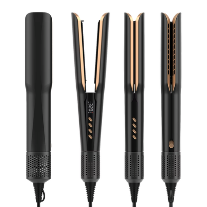 Viral 2-in-1 Air Straightener - No Heat Damage, Ionic Frizz Control, Fast Styling & Hair Protection for Smooth & Shiny Hair