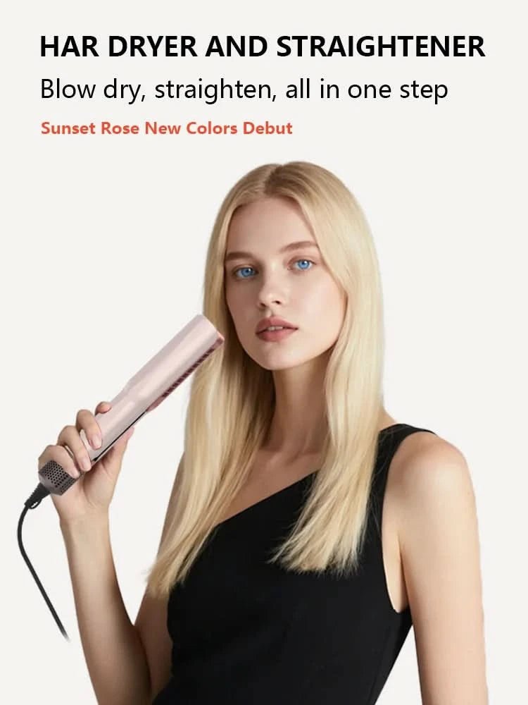 Viral 2 - in - 1 Air Straightener - No Heat Damage, Ionic Frizz Control, Fast Styling & Hair Protection for Smooth & Shiny Hair - Sccoti