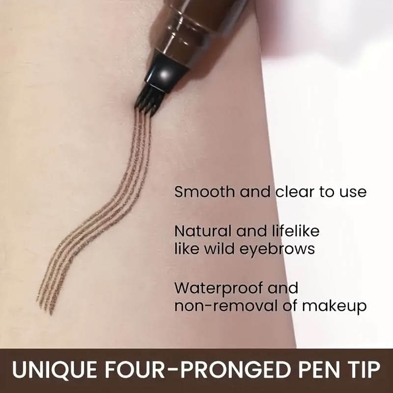 Magic Eyebrow Microblading Pencil Long - Lasting 4 - Tip Magic Eyebrow Pencil | Precise Fine Stroke Brow Pen for Natural - Looking Brows - Sccoti