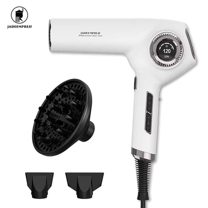 Professional Beauty Salon Smart Hair Dryer Negative Ionic Leafless High Speed Motor Drier Portable Salon Blow Hair Dryer