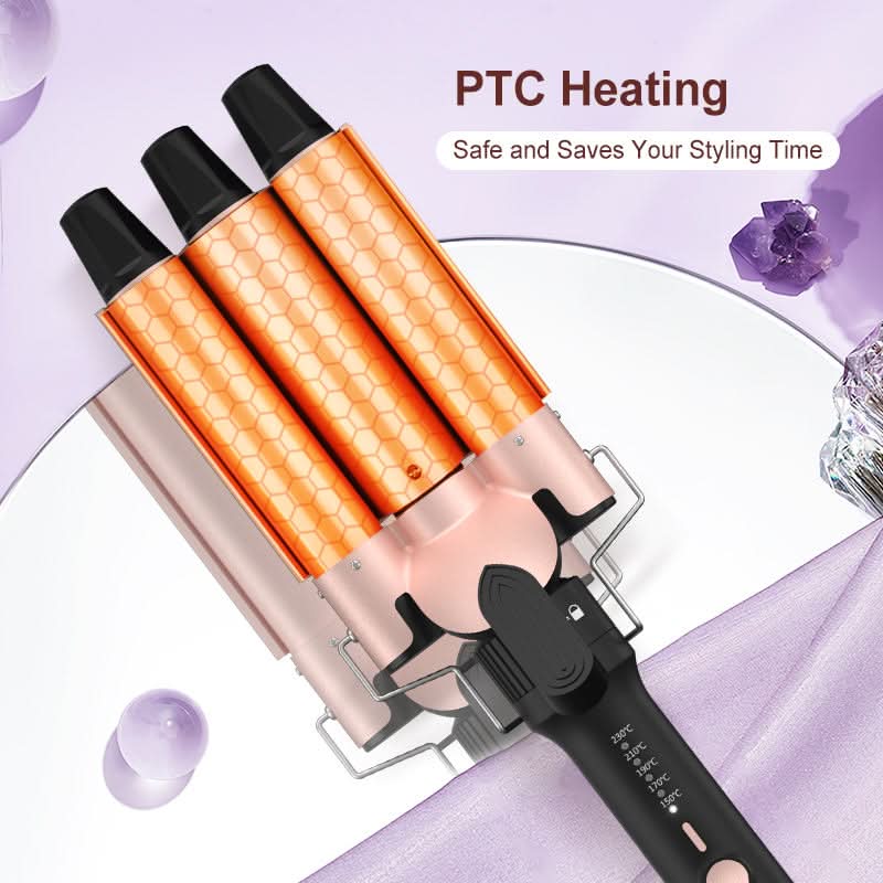 Professional 5 - in - 1 Curling Iron Set with Removable Barrels Create Loose Waves, Tight Curls, and Beachy Rings for Hair Types - Sccoti