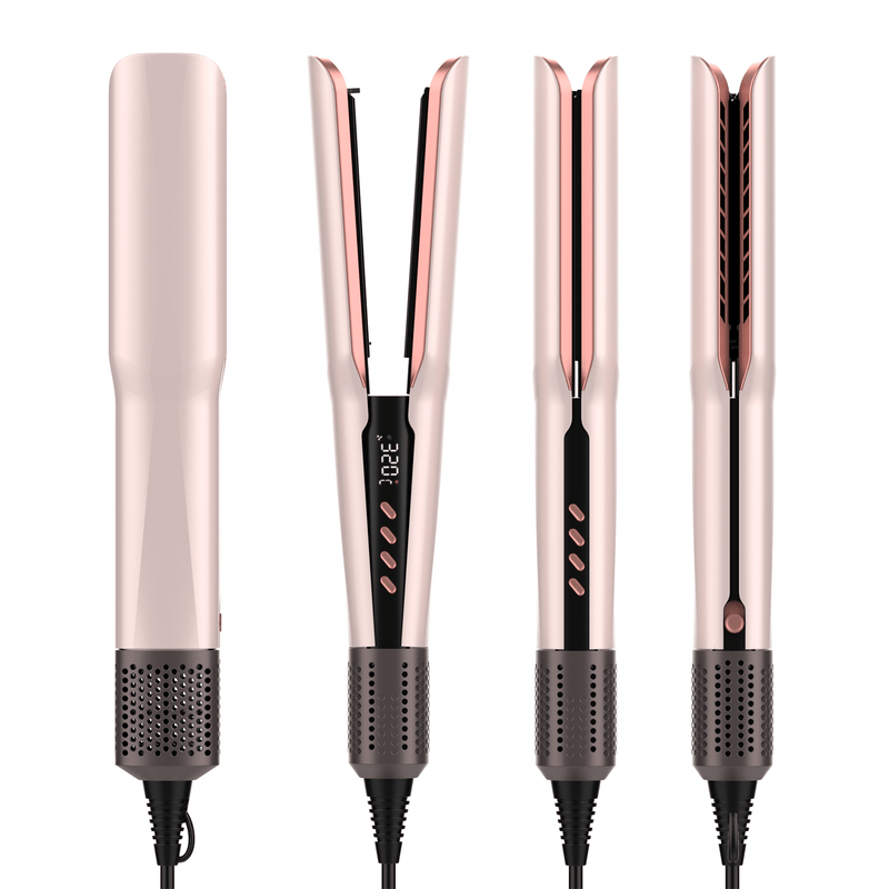 Viral 2 - in - 1 Air Straightener - No Heat Damage, Ionic Frizz Control, Fast Styling & Hair Protection for Smooth & Shiny Hair - Sccoti