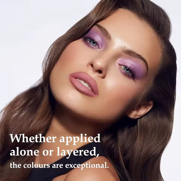 Sombra de Ojos Perlada de 16 Colores, Maquillaje de Ojos con Purpurina Colorida, Impermeable de Larga Duración, Sombra de Ojos que No se Corre