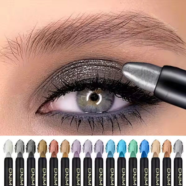 Sombra de Ojos Perlada de 16 Colores, Maquillaje de Ojos con Purpurina Colorida, Impermeable de Larga Duración, Sombra de Ojos que No se Corre