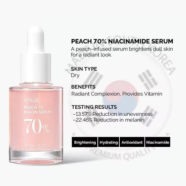 Suero de niacinamida de melocotón – 30 ml