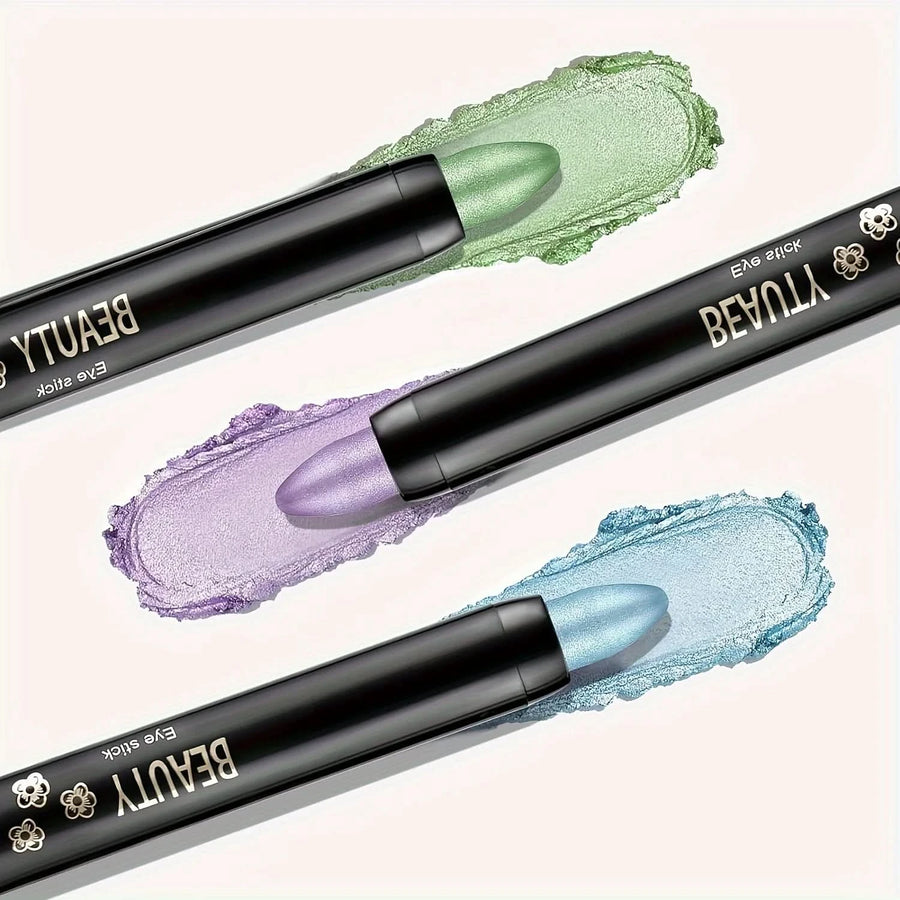 16 Colors Pearlescent Eye Shadow, Color Glitter Waterproof Long - Lasting Eye Makeup Non - smudge Eyeshadow - Sccoti