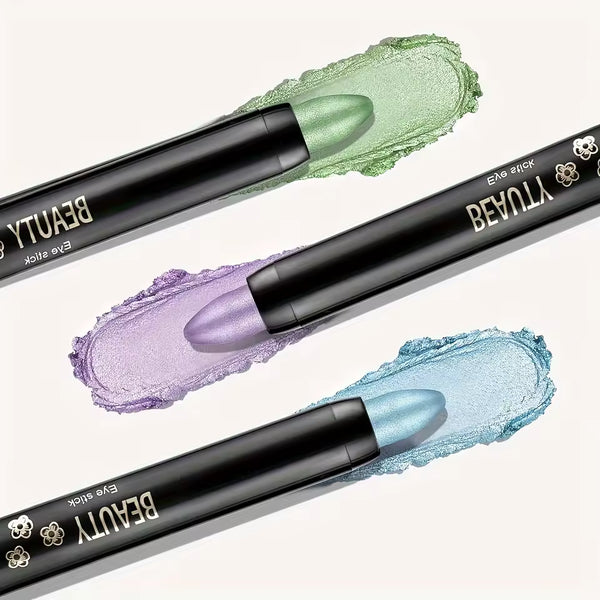 Sombra de Ojos Perlada de 16 Colores, Maquillaje de Ojos con Purpurina Colorida, Impermeable de Larga Duración, Sombra de Ojos que No se Corre