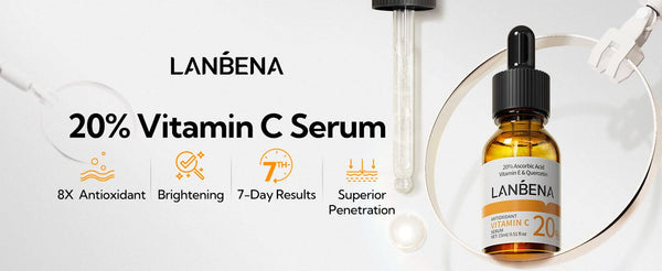 20% Vitamin C Serum For Face, Brightening Skin, Dark Spot Remover, Reduce Wrinkle, Anti Aging Glowing Serum, Facial Moisturizer with Niacinamide, Vitamin E, Hyaluronic Acid, 15 ML/ 0.51 Fl oz - Sccoti