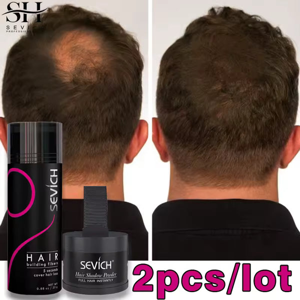 Polvo de fibras capilares para cubrir la pérdida de cabello y la barba irregular