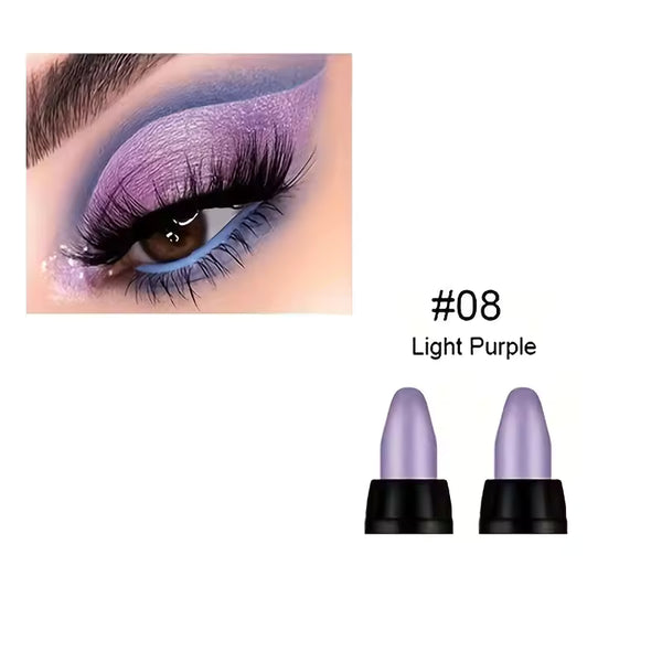 Sombra de Ojos Perlada de 16 Colores, Maquillaje de Ojos con Purpurina Colorida, Impermeable de Larga Duración, Sombra de Ojos que No se Corre