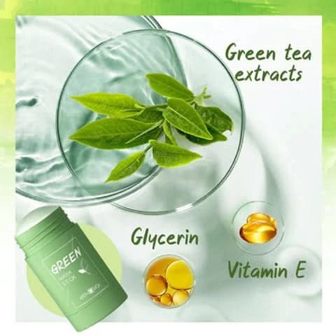 Anti - Blackhead Green Tea Miracle Stick - Removes Blackheads from Face and Nose - Sccoti