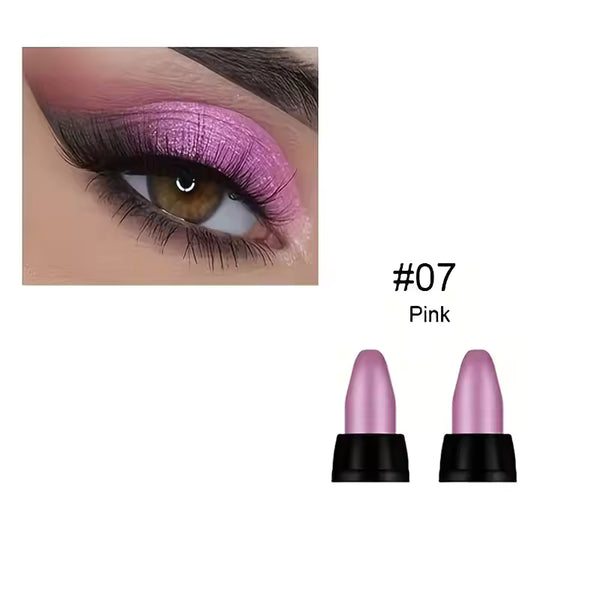 Sombra de Ojos Perlada de 16 Colores, Maquillaje de Ojos con Purpurina Colorida, Impermeable de Larga Duración, Sombra de Ojos que No se Corre