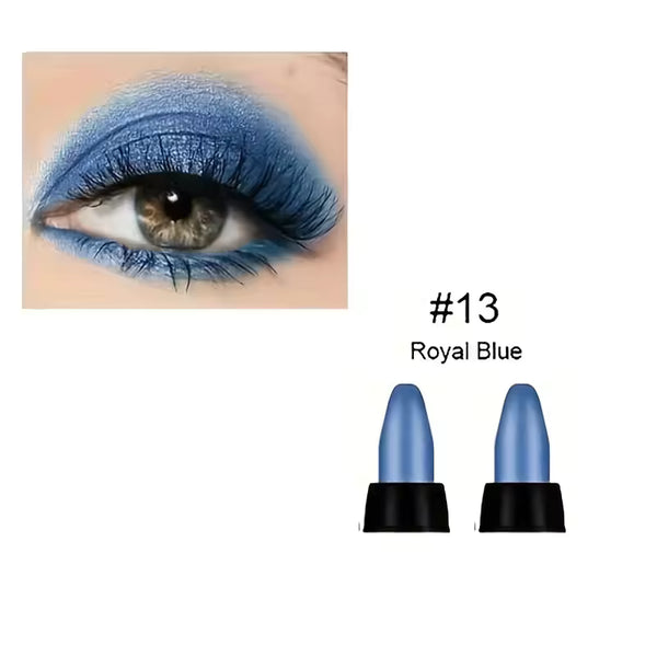 Sombra de Ojos Perlada de 16 Colores, Maquillaje de Ojos con Purpurina Colorida, Impermeable de Larga Duración, Sombra de Ojos que No se Corre