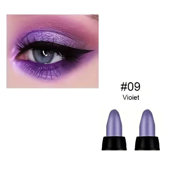 Sombra de Ojos Perlada de 16 Colores, Maquillaje de Ojos con Purpurina Colorida, Impermeable de Larga Duración, Sombra de Ojos que No se Corre